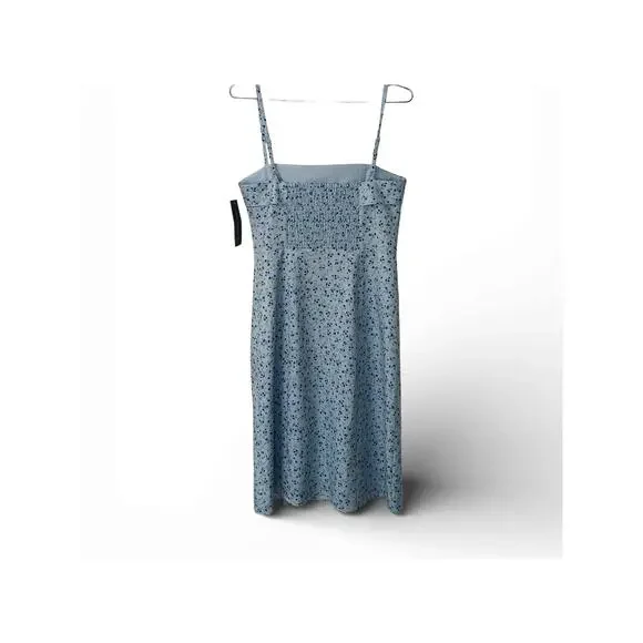 New with Tags French Connection Icy Blue Floral Midi Dress Size 6 Cottagecore - Picture 5 of 16